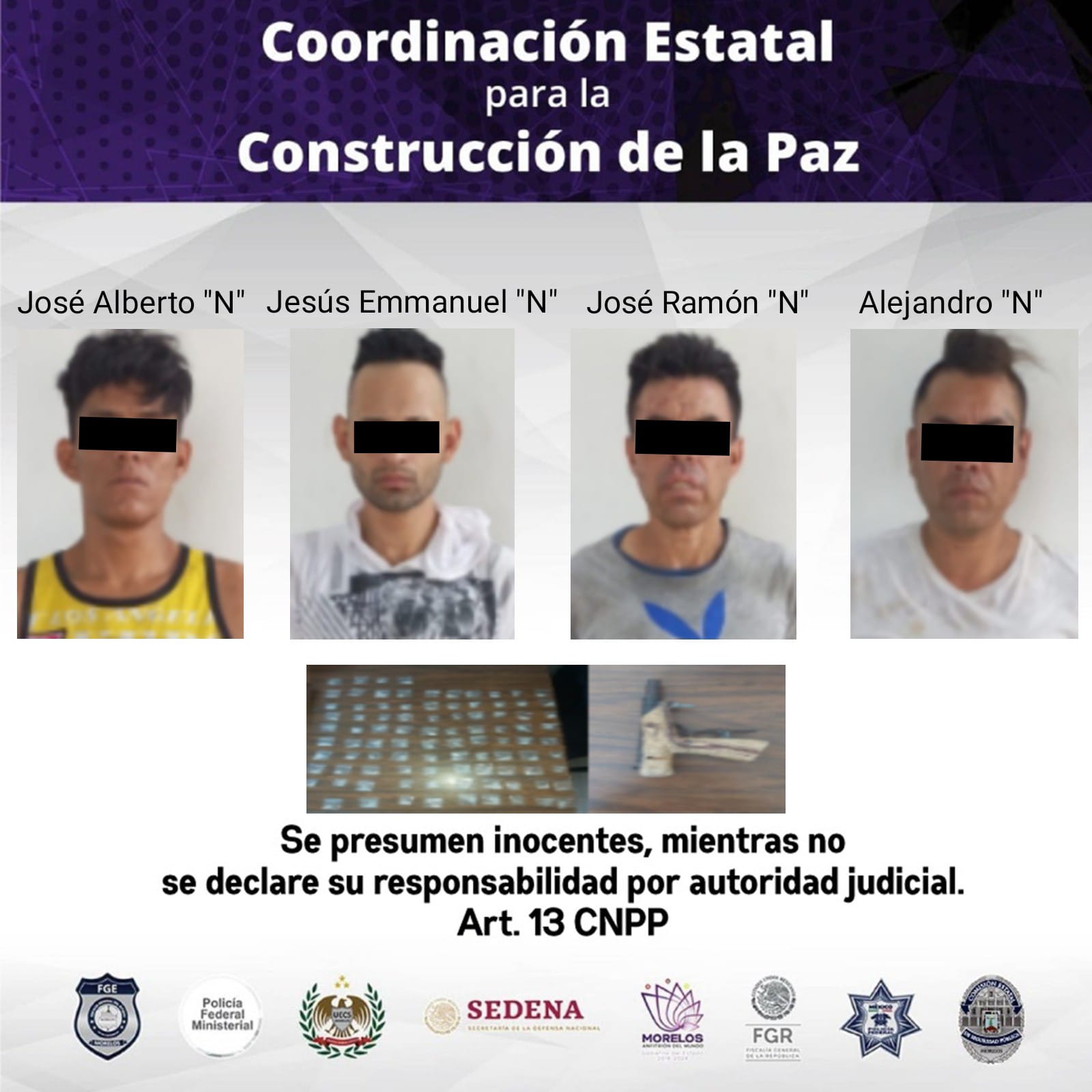 Detiene Polic A Morelos A Cuatro Hombres Por Portaci N De Arma De Fuego