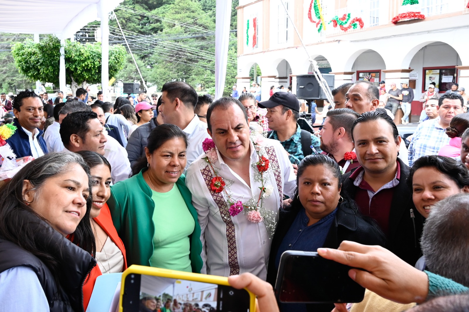 PONE EN MARCHA CUAUHTÉMOC BLANCO OBRA DE MODERNIZACIÓN DEL SISTEMA DE AGUA POTABLE EN TETELA DEL VOLCÁN