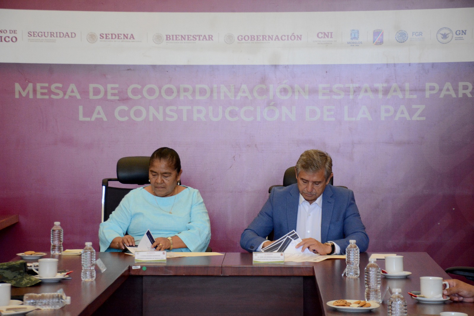 AYUNTAMIENTO DE CUERNAVACA Y MUNICIPIO DE TEMIXCO FIRMAN CONVENIO PARA FORTALECER LAS ACCIONES DE SEGURIDAD PÚBLICA