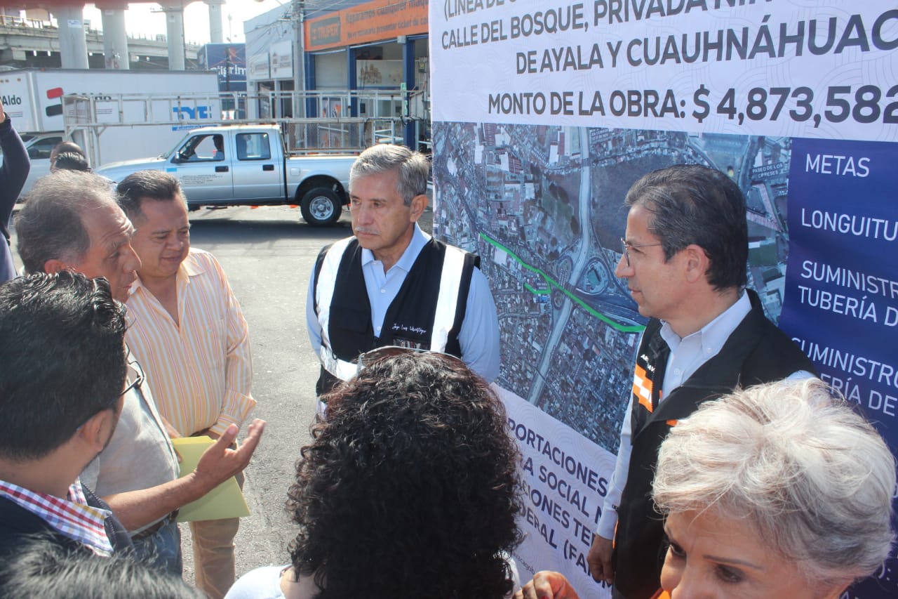 JOSÉ LUIS URIÓSTEGUI DA BANDERAZO A OBRA PARA MEJORAR DISTRIBUCIÓN DE AGUA POTABLE EN COLONIAS QUE ABASTECE EL POZO BOSQUES-IMSS