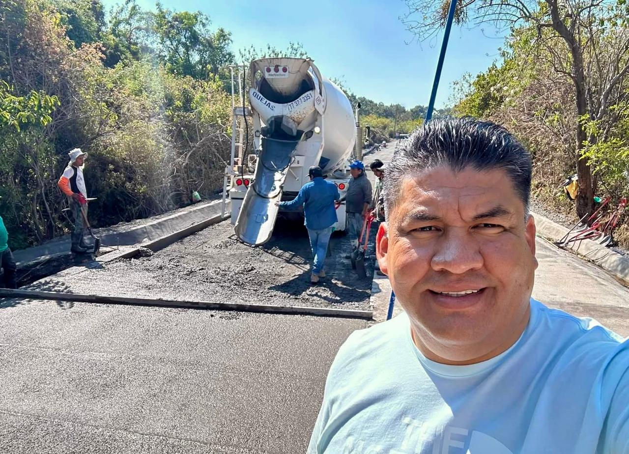 Realiza Paco Sánchez, recorrido de supervisión de obras en Yecapixtla