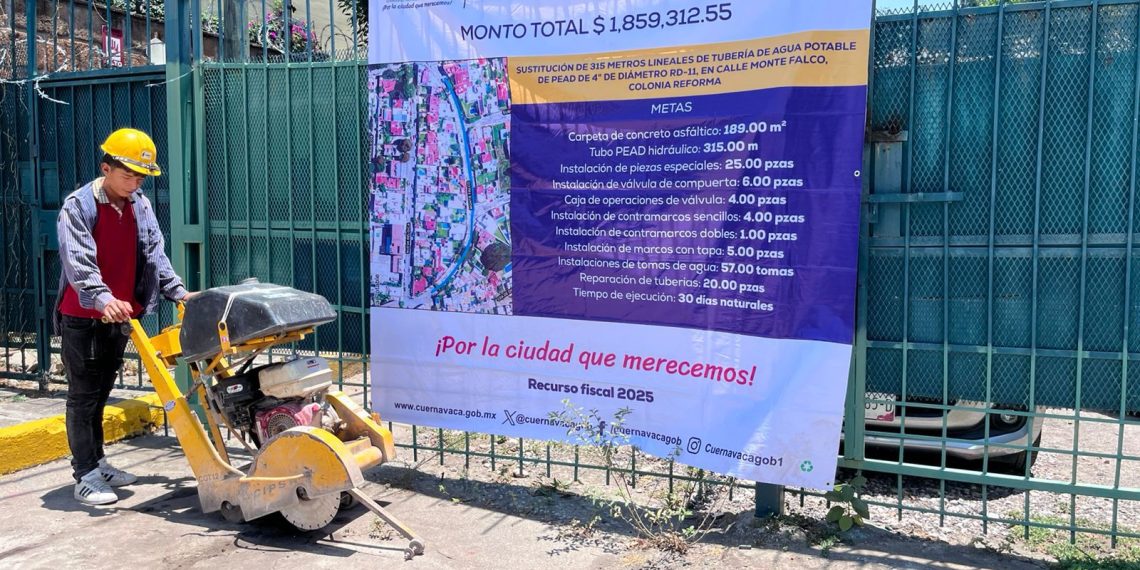 Gobierno de Cuernavaca lanza plan de 85 obras para modernizar la ciudad