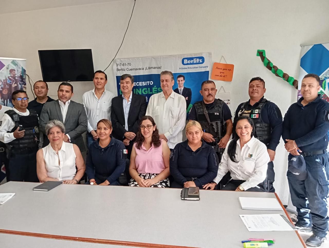 Ayuntamiento de Cuernavaca y Berlitz fortalecen capacitación en inglés para policía turística