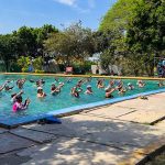 Fortalecen bienestar de mujeres adultas mayores con jornada intermunicipal de aquazumba