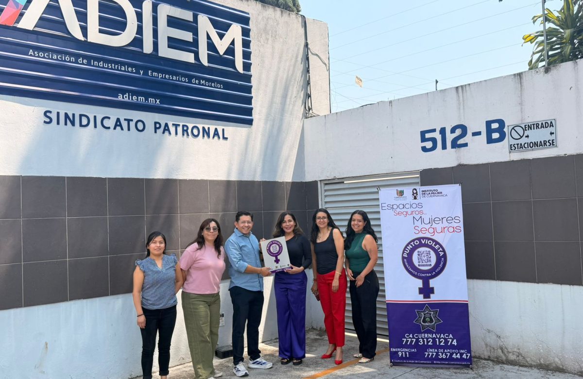 IMC amplía red de Puntos Violeta en Cuernavaca con apoyo de ADIEM