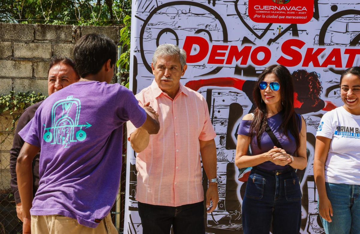Cuernavaca impulsa espacios públicos con skate park “El Salto” en San Antón