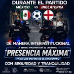La SEPRAC despliega el operativo "Presencia Máxima" con paramédicos y Protección Civil por el partido México vs. Inglaterra