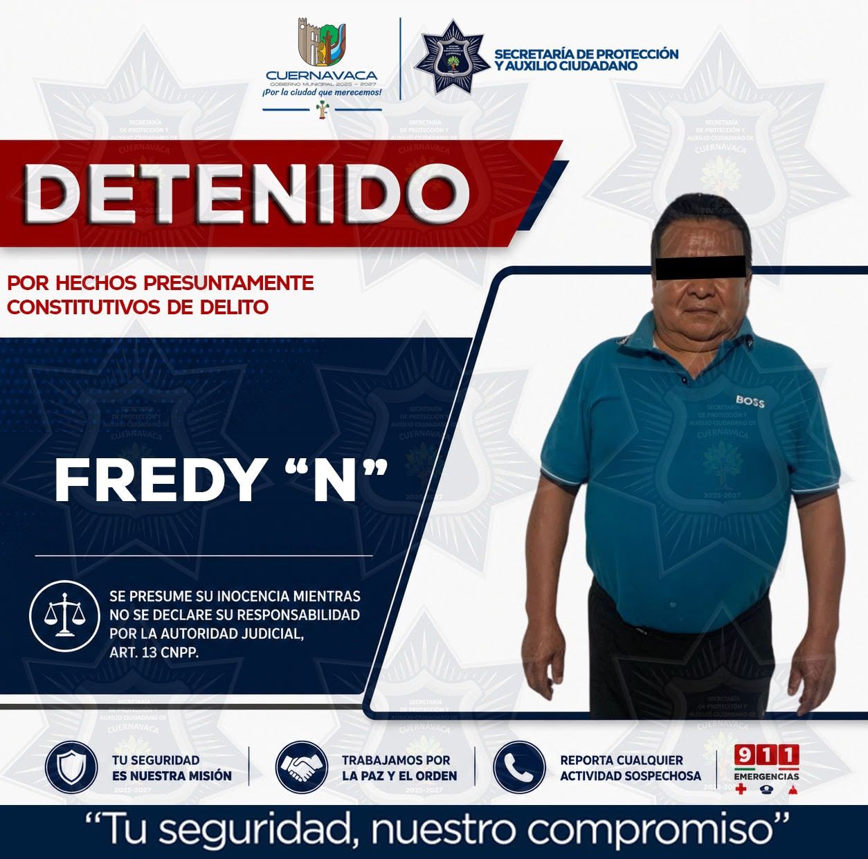 SEPRAC asegura vehículo con detenido por la probable alteración en sus medios de identificación durante operativo Moto Segura