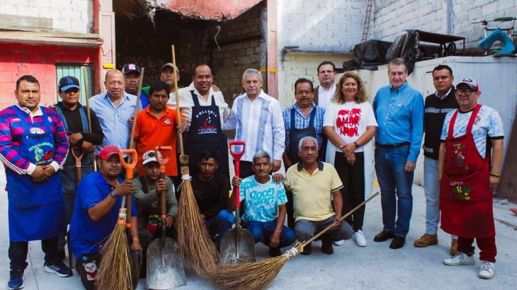 Liderazgos del ALM reconocen al alcalde José Luis Urióstegui por la rehabilitación del patio de contenedores que mejora las condiciones de higiene