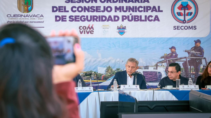 Ayuntamiento de Cuernavaca evalúa avances en seguridad y analiza regulación de motocicletas en el Consejo Municipal